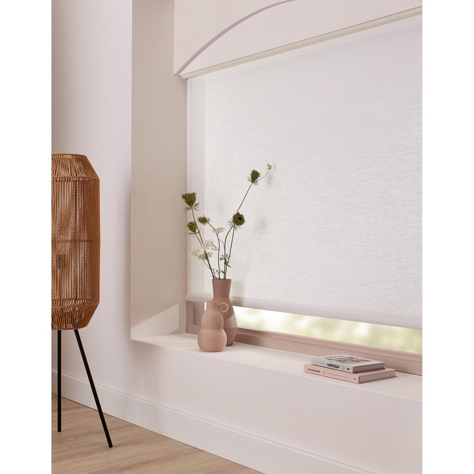 Fenstr Rolgordijn Fleur Wit Transparant