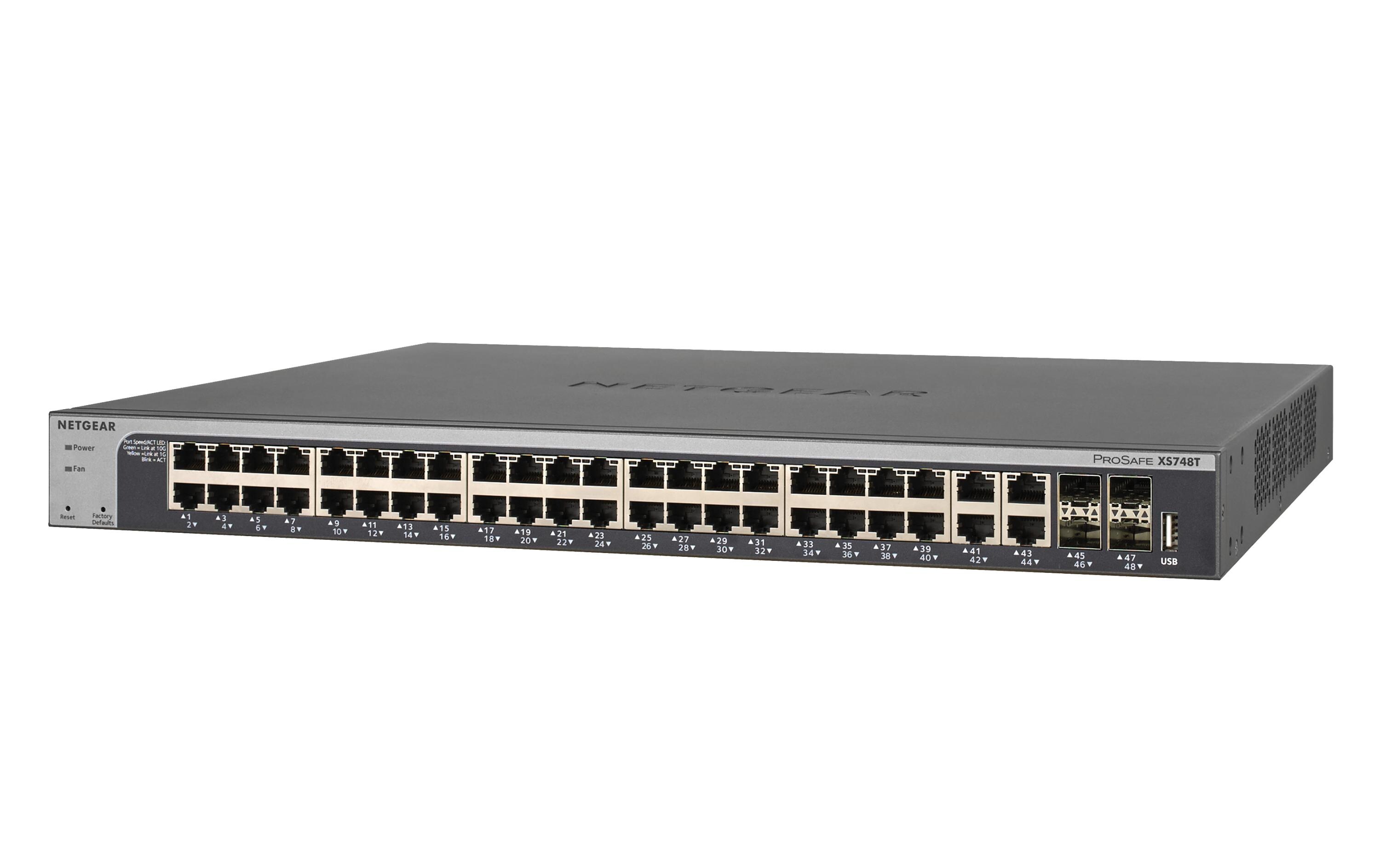 Switch XS748T 48 Port<br>10-Gigabit-Smart-Managed-Switch mit 48 Ports