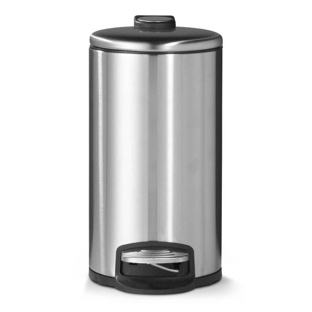 Blokker Pedaalemmer - 30 liter - Mat Staal