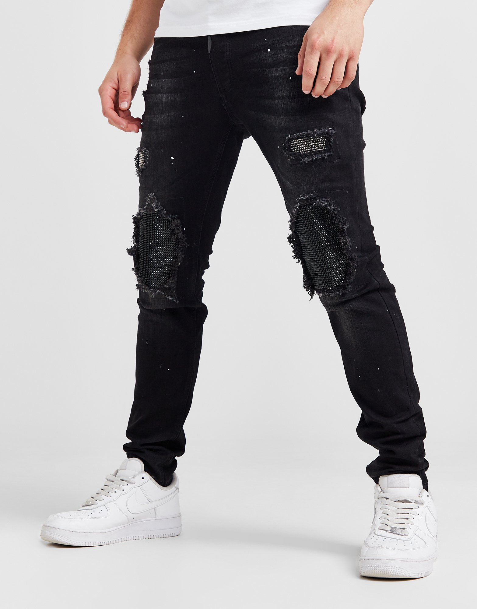 Alessandro Zavetti Jean Rinalo Stud Denim Homme