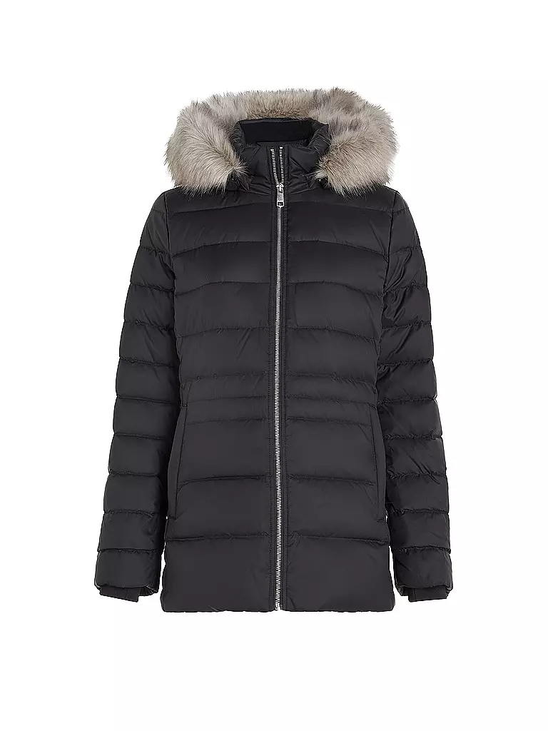 TOMMY HILFIGER Daunensteppjacke schwarz