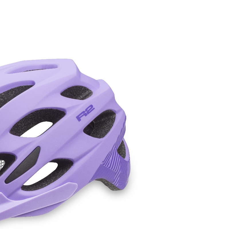 R2 Cliff Purple fietshelm - Maat M