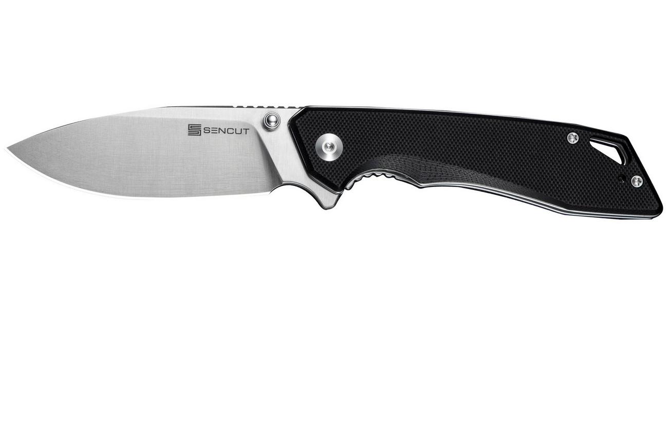SENCUT Stratex S25055-1 Satin 9Cr18MoV, Black G10, zakmes