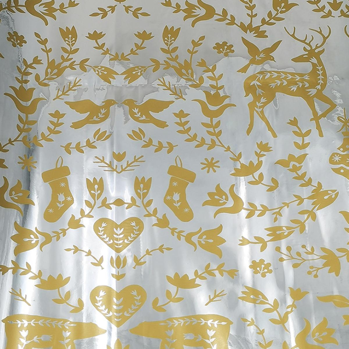 PAPIER CADEAU METAL IMPRIME 200X70CM