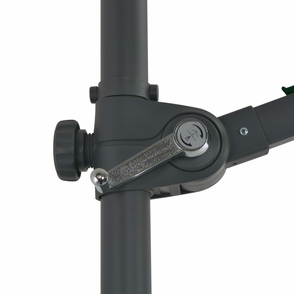 Parasol mobilier de jardin avec base portable diamètre 3 m vert
