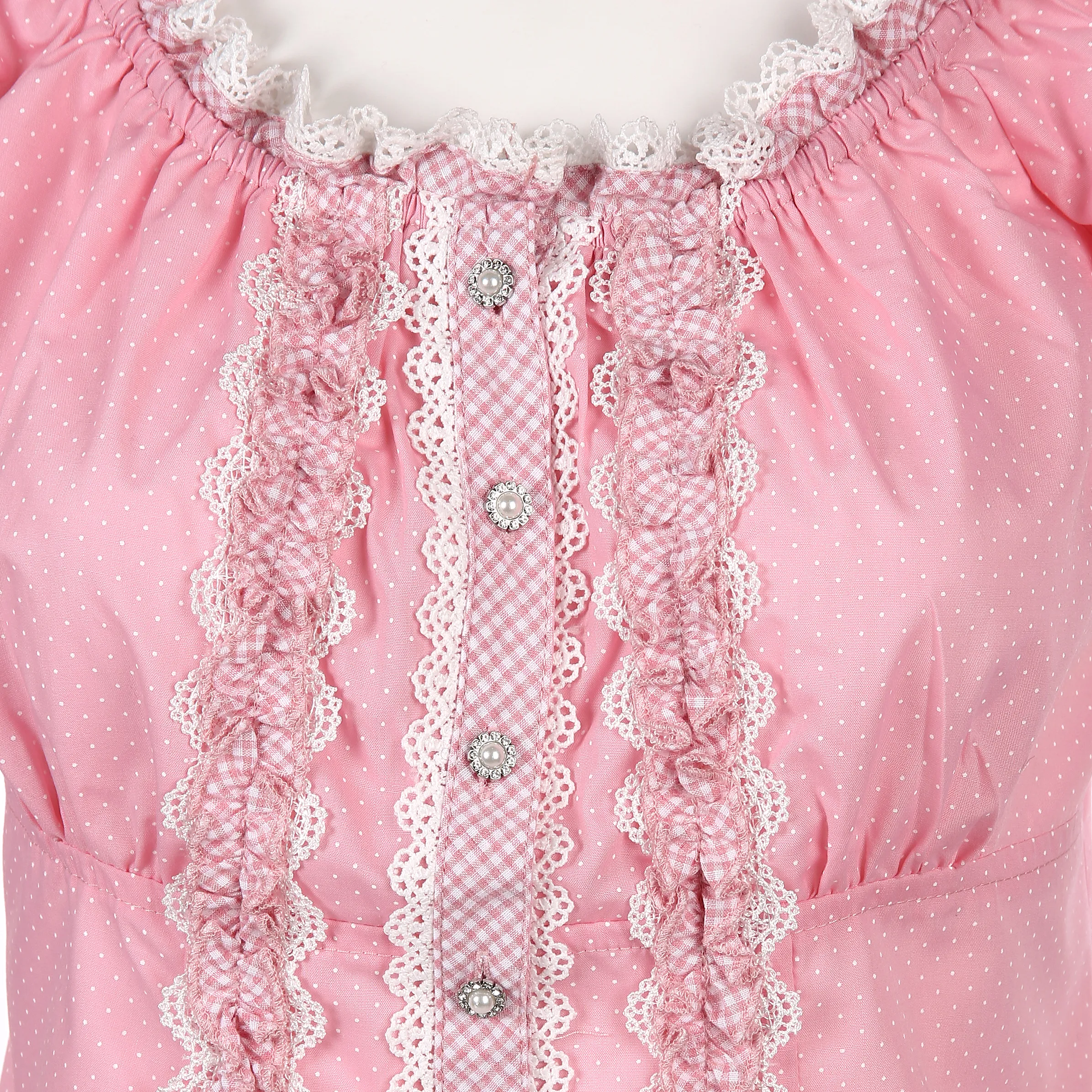 Damen Trachtenbluse mit Stickerei