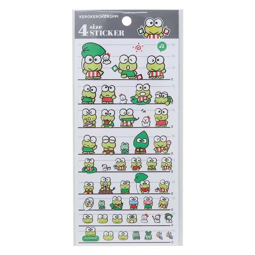 Kamio Japan - Sanrio - Kero Kero Keroppi 4 maatsticker