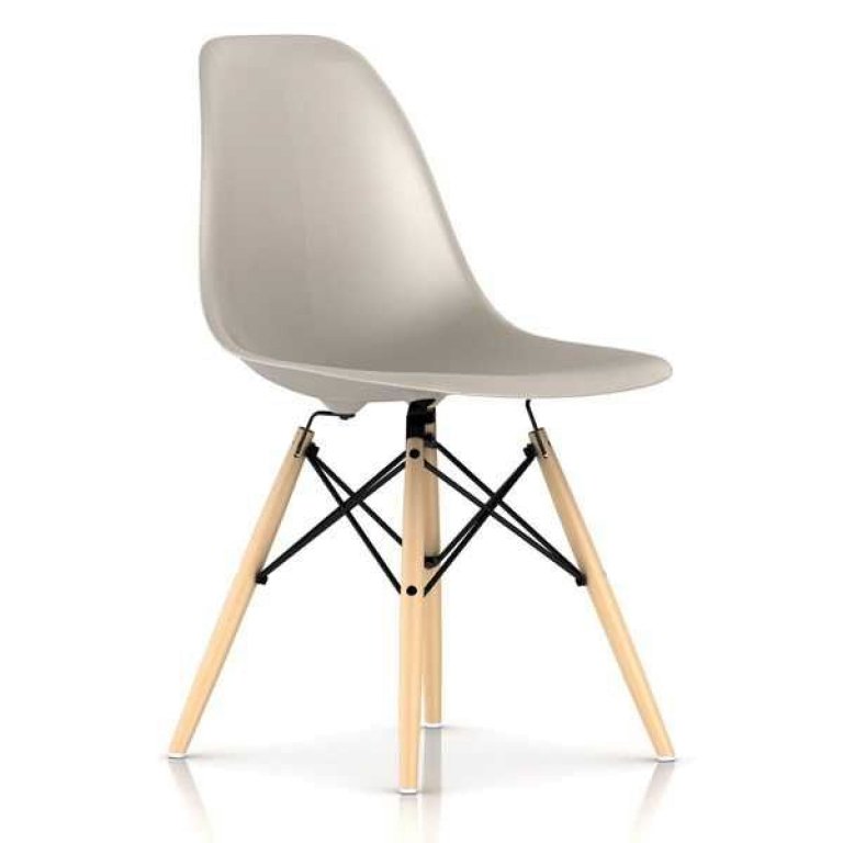 Vitra Eames DSW stoel met essen onderstel, Pebble