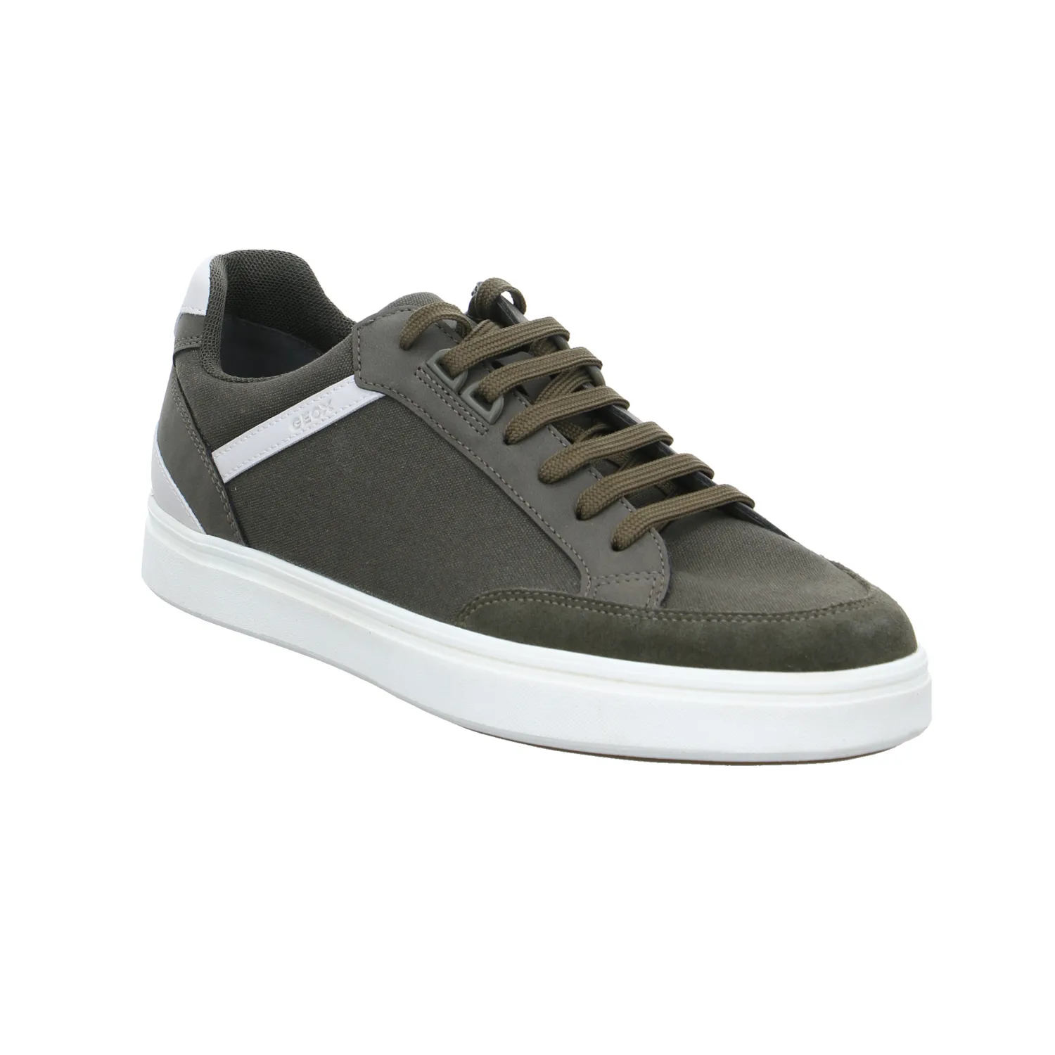 GEOX Halbschuhe Sneaker Stoff Olive Synthetik