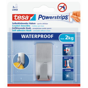 Tesa Haak Powerstrip RVS