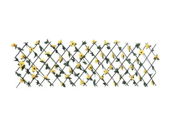 ?Treillis de lierre artificiel extensible jaune 180x60 cm