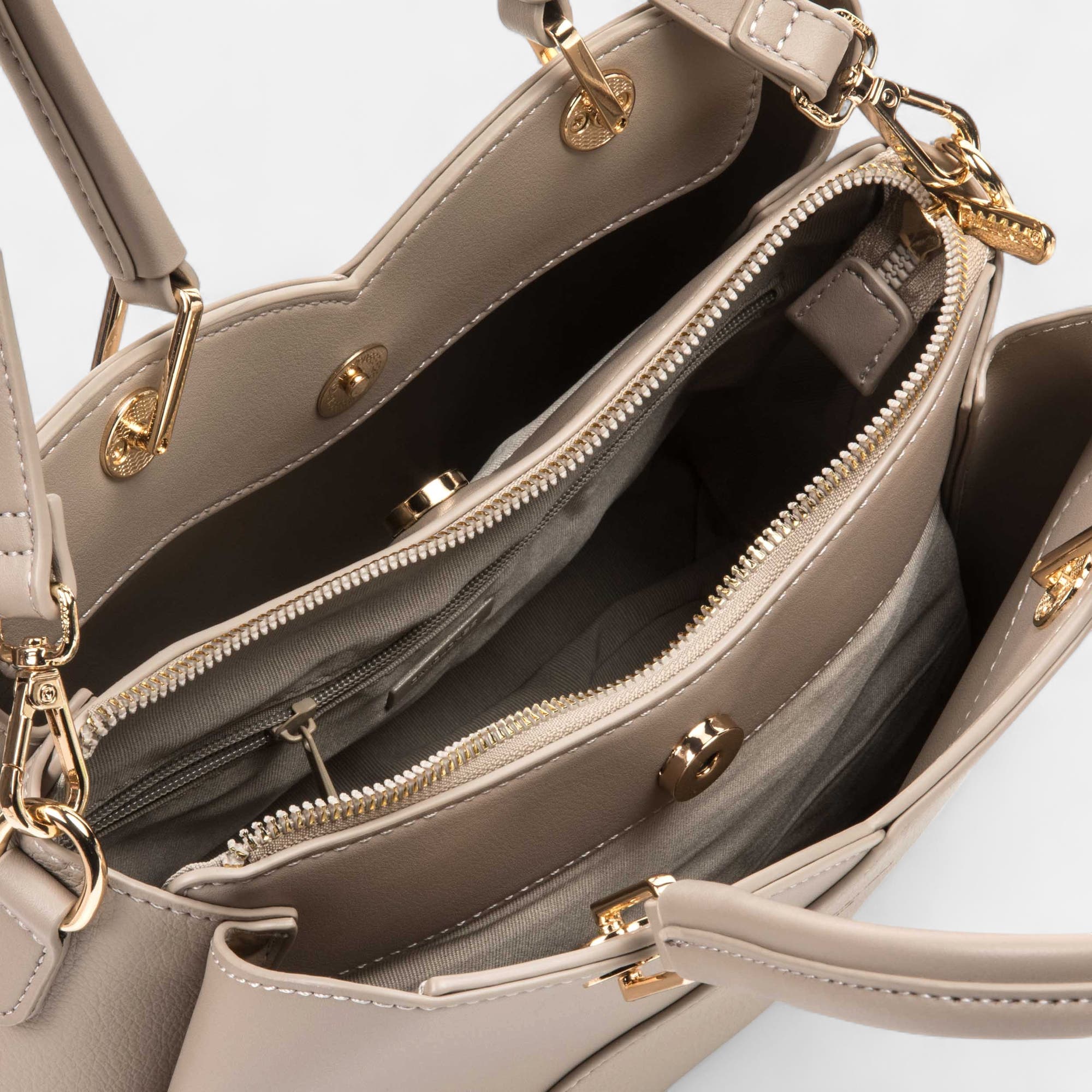 Sac à main taupe
