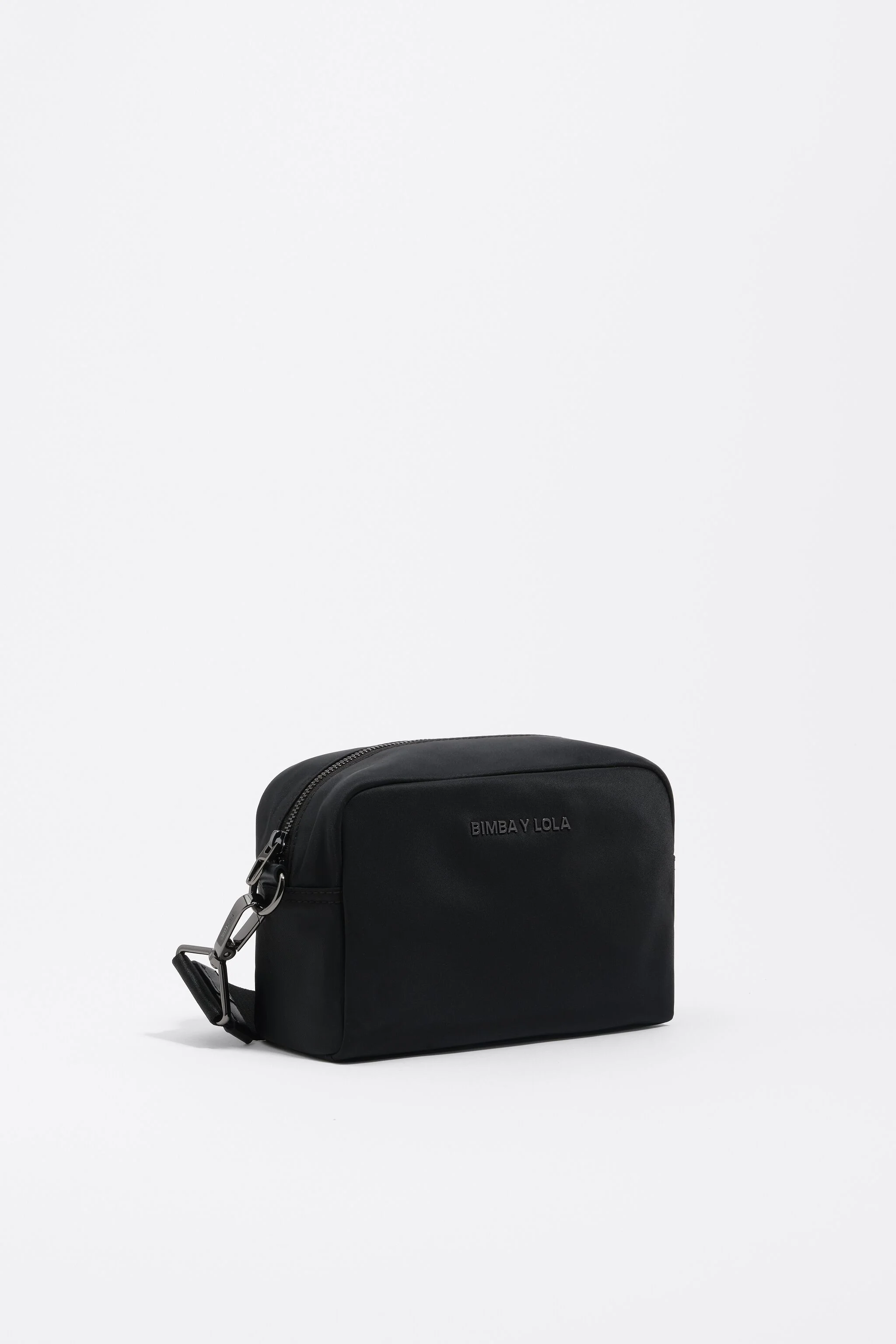 Bolsa transversal de nylon preta