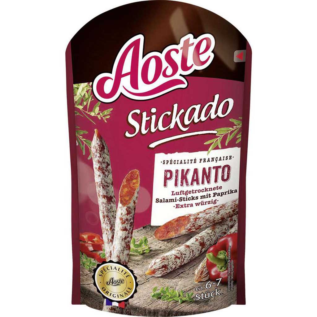 Aoste Stickado luftgetrocknet Mini Salami Pikanto 70g MHD:19.2.25