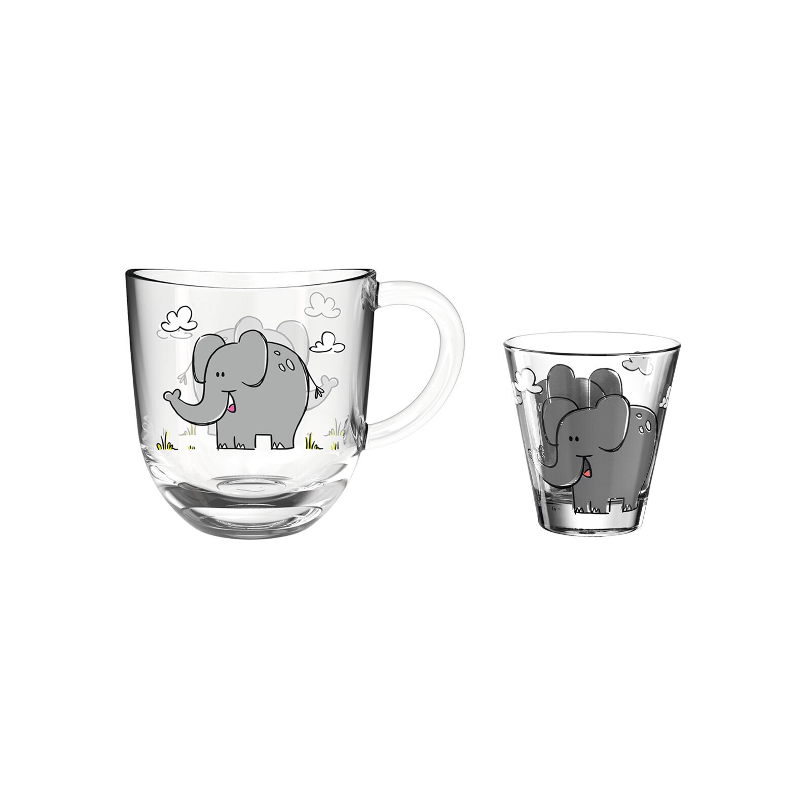 Leonardo Kindertasse und Trinkglas Bambini 2er Set