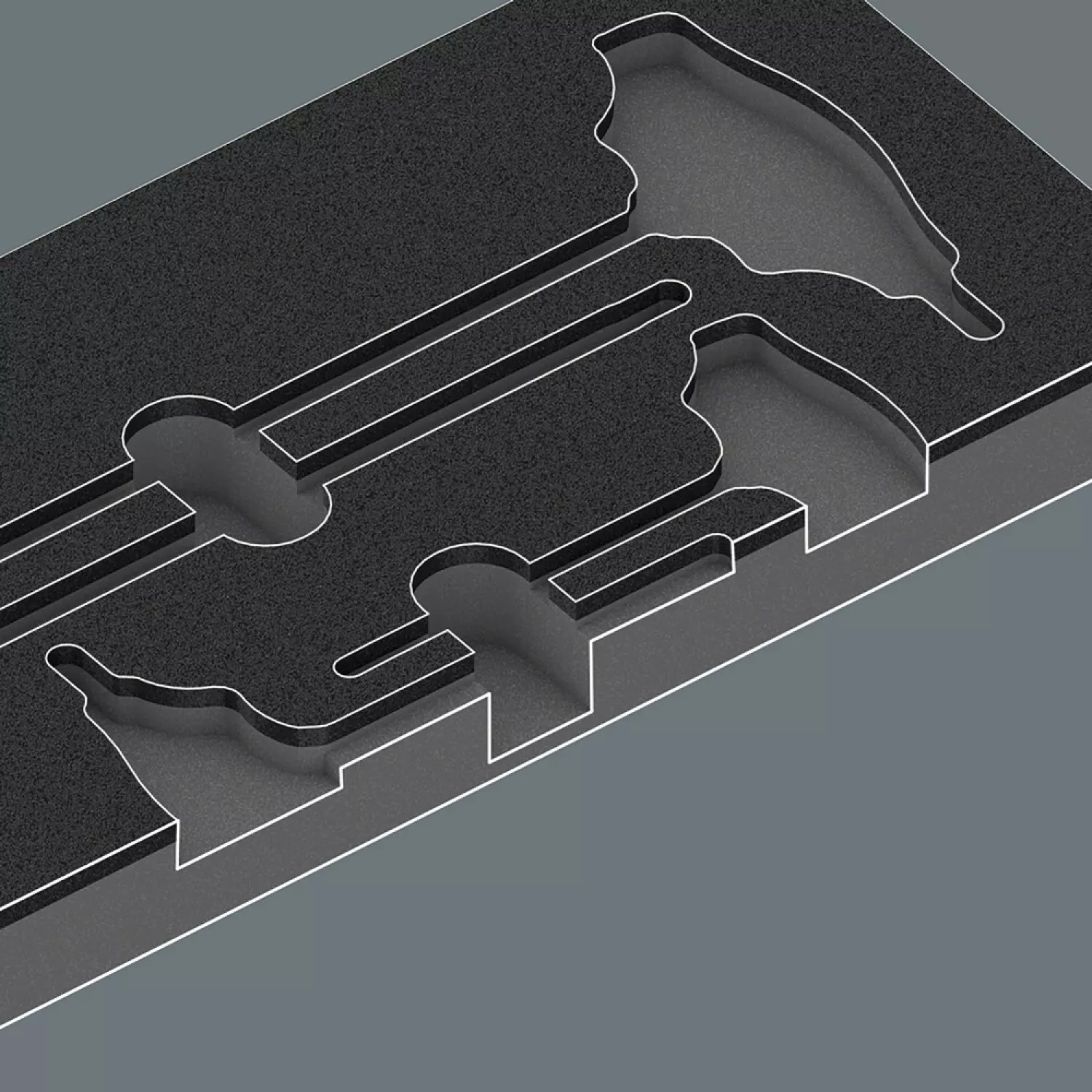 Wera 05137312001 9812 Schuimstof inlegstuk Torx schroevendraaierset 1