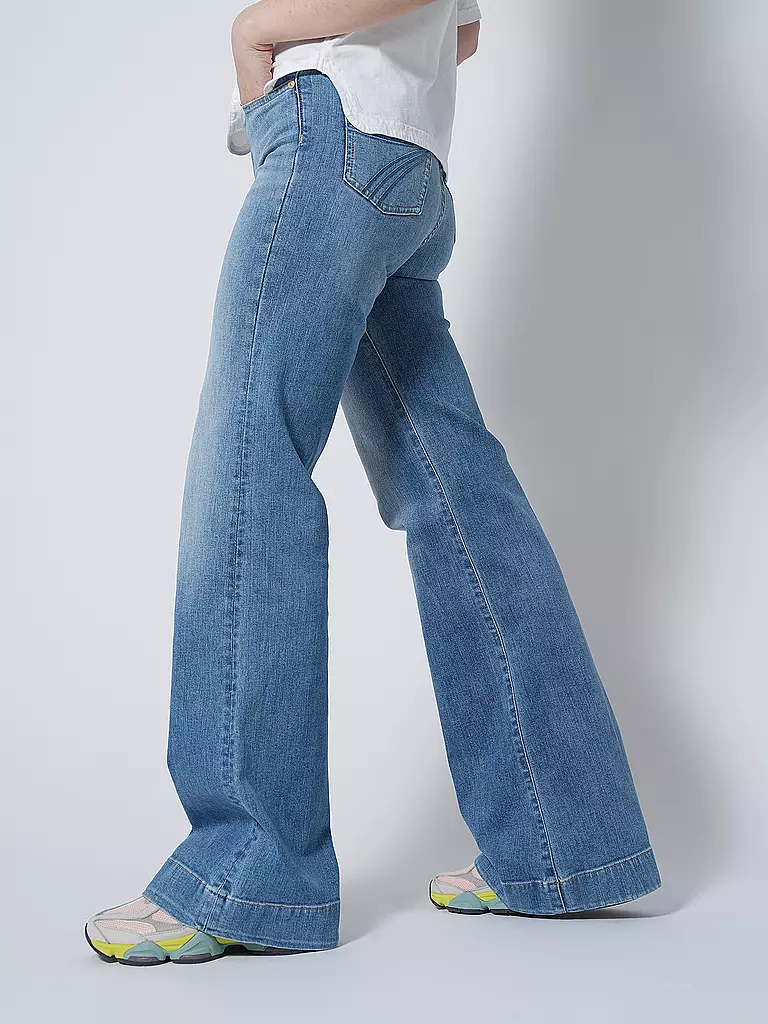 7 FOR ALL MANKIND Jeans Flared Fit MODERN DOJO PROPHECY blau