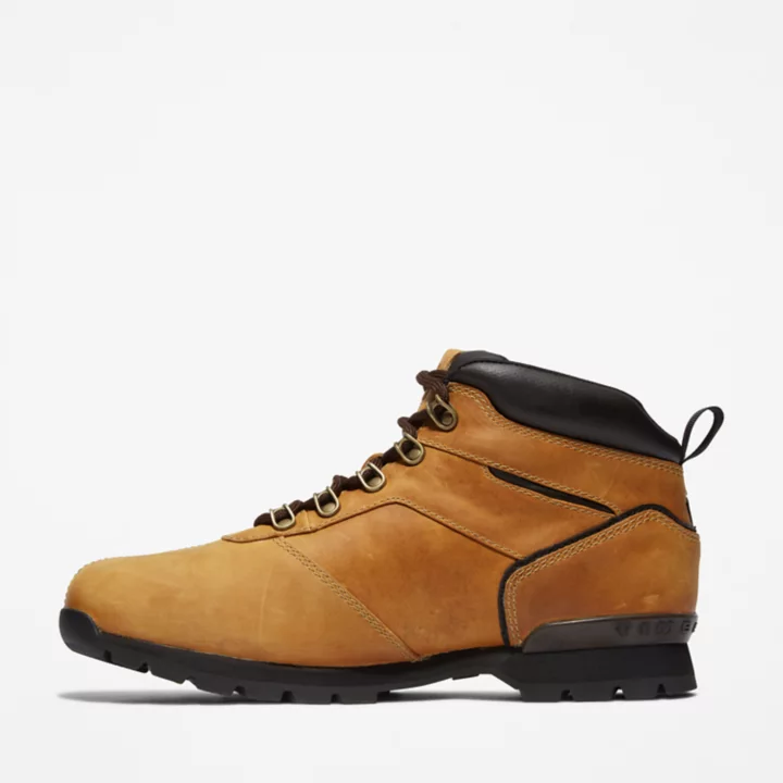 Bota Splitrock Nubuck Mid Hiker Masculina na cor Amarela