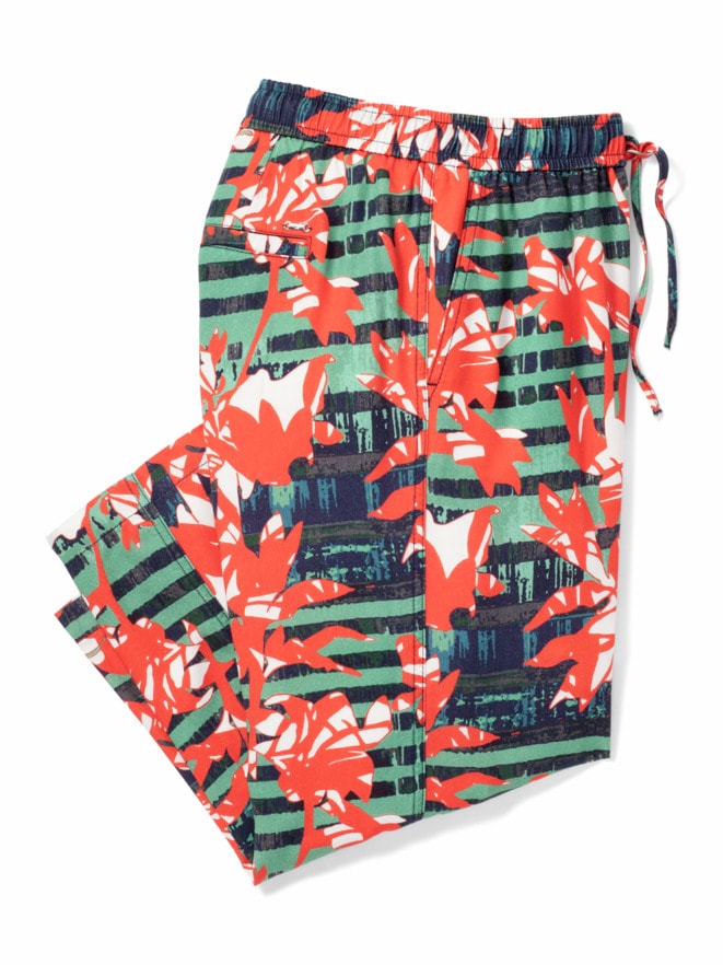 Lyocell-Culotte Palmenprint