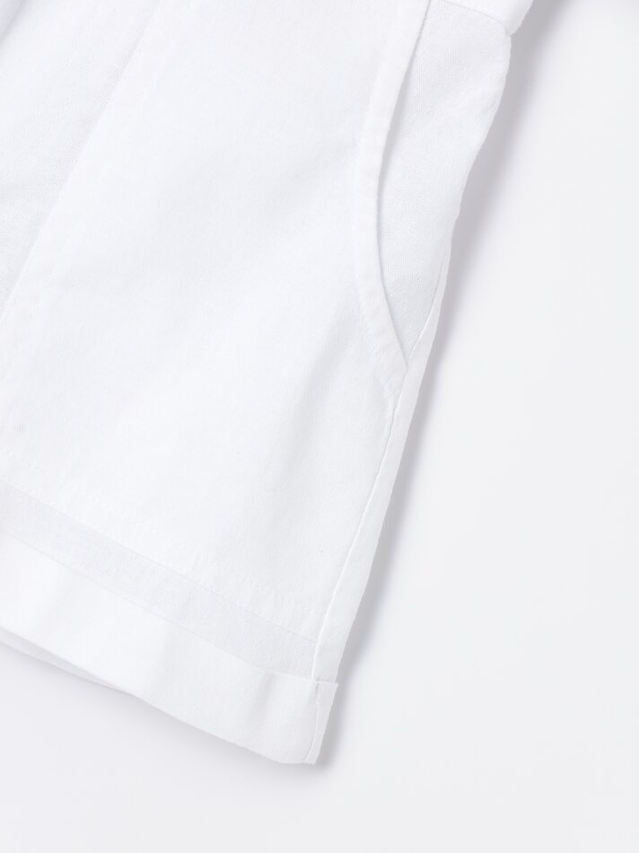 Shorts rústicos - Branco-sujo
