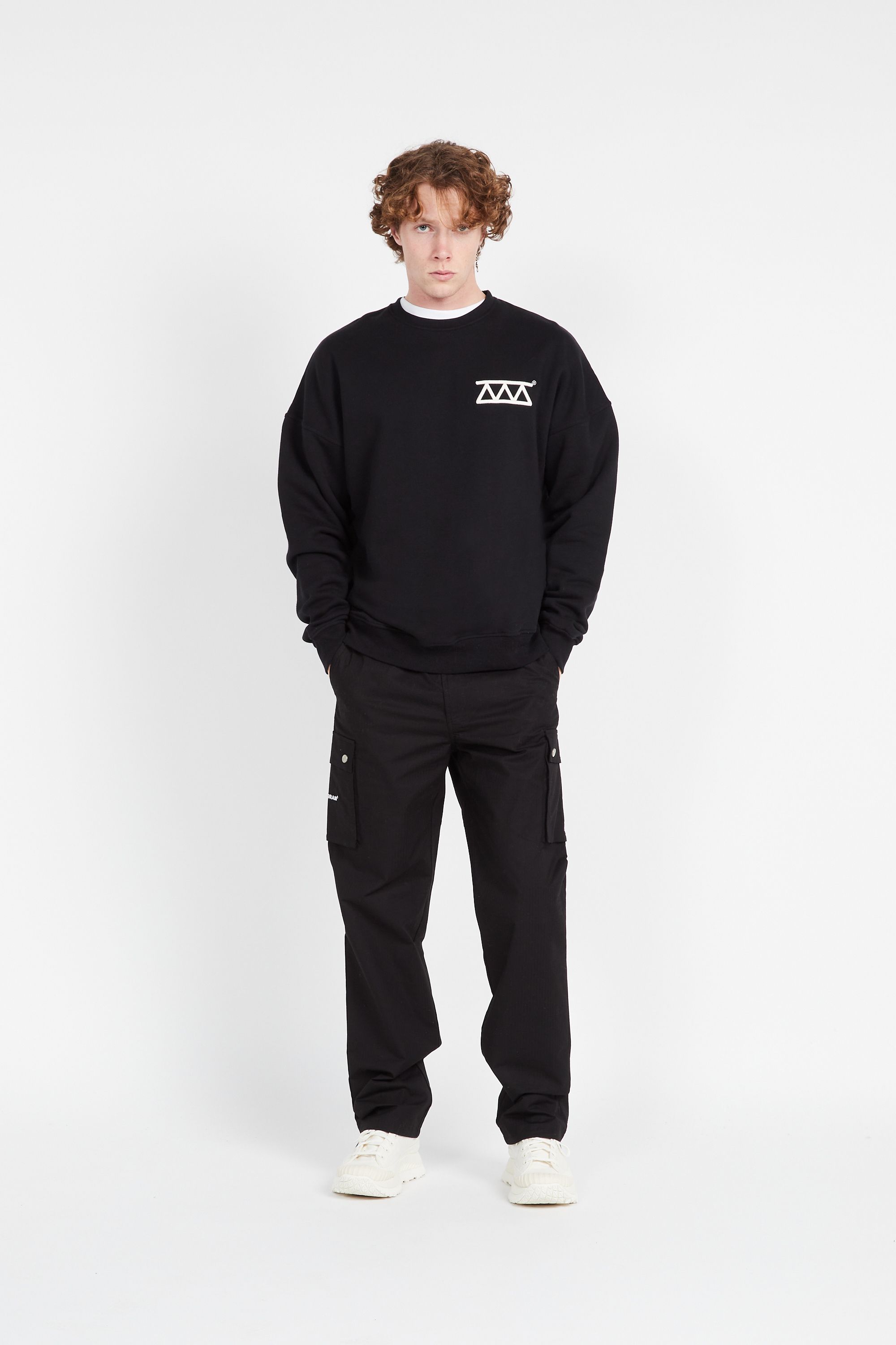 Hologram Sweatshirt RELIEF BLACK Noir