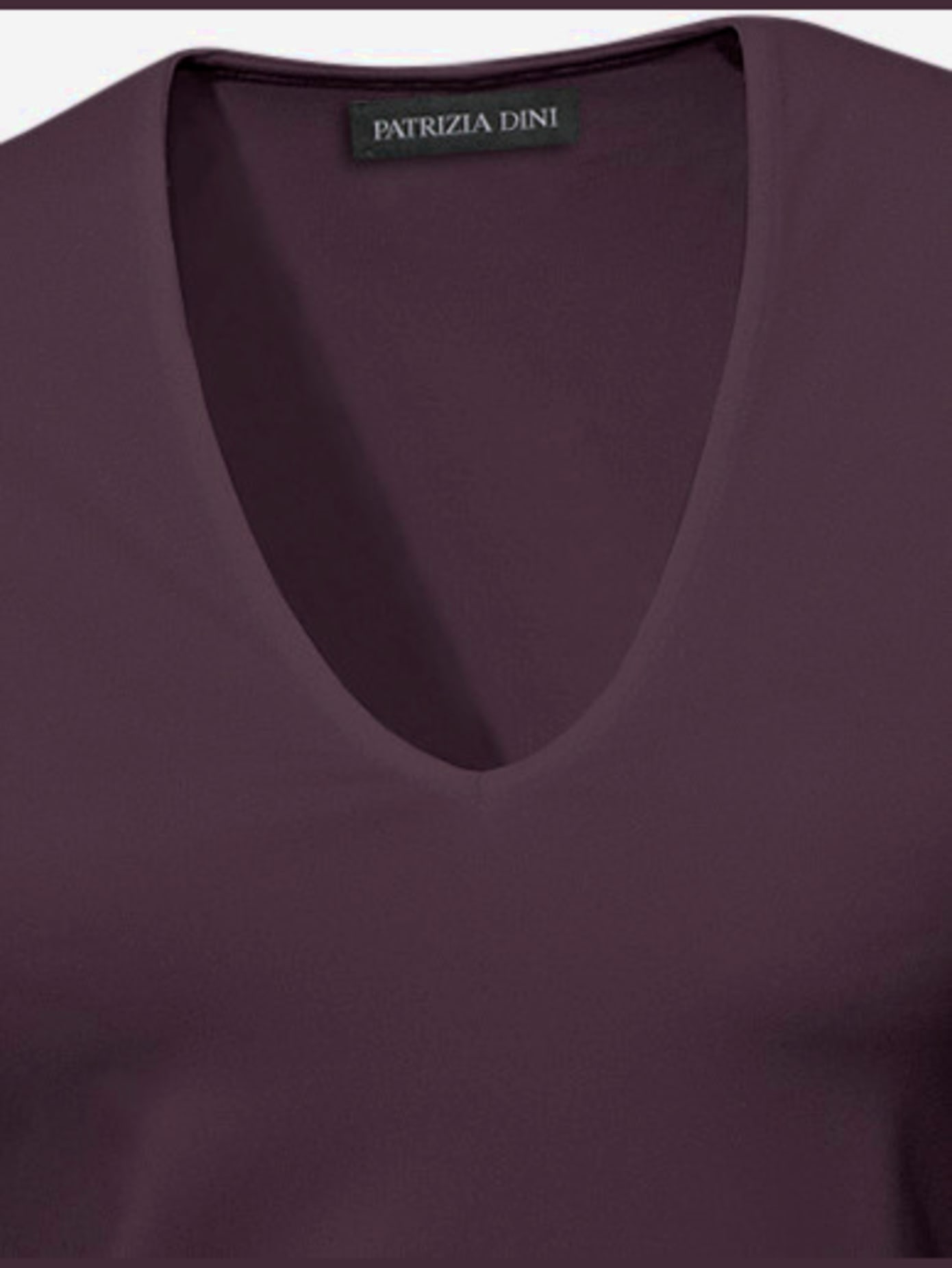 T-shirt en v manches mi-longues et encolure en v féminine