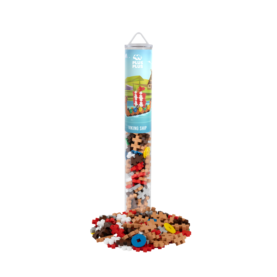 Plus-Plus - Viking Ship / 100 pcs Tube