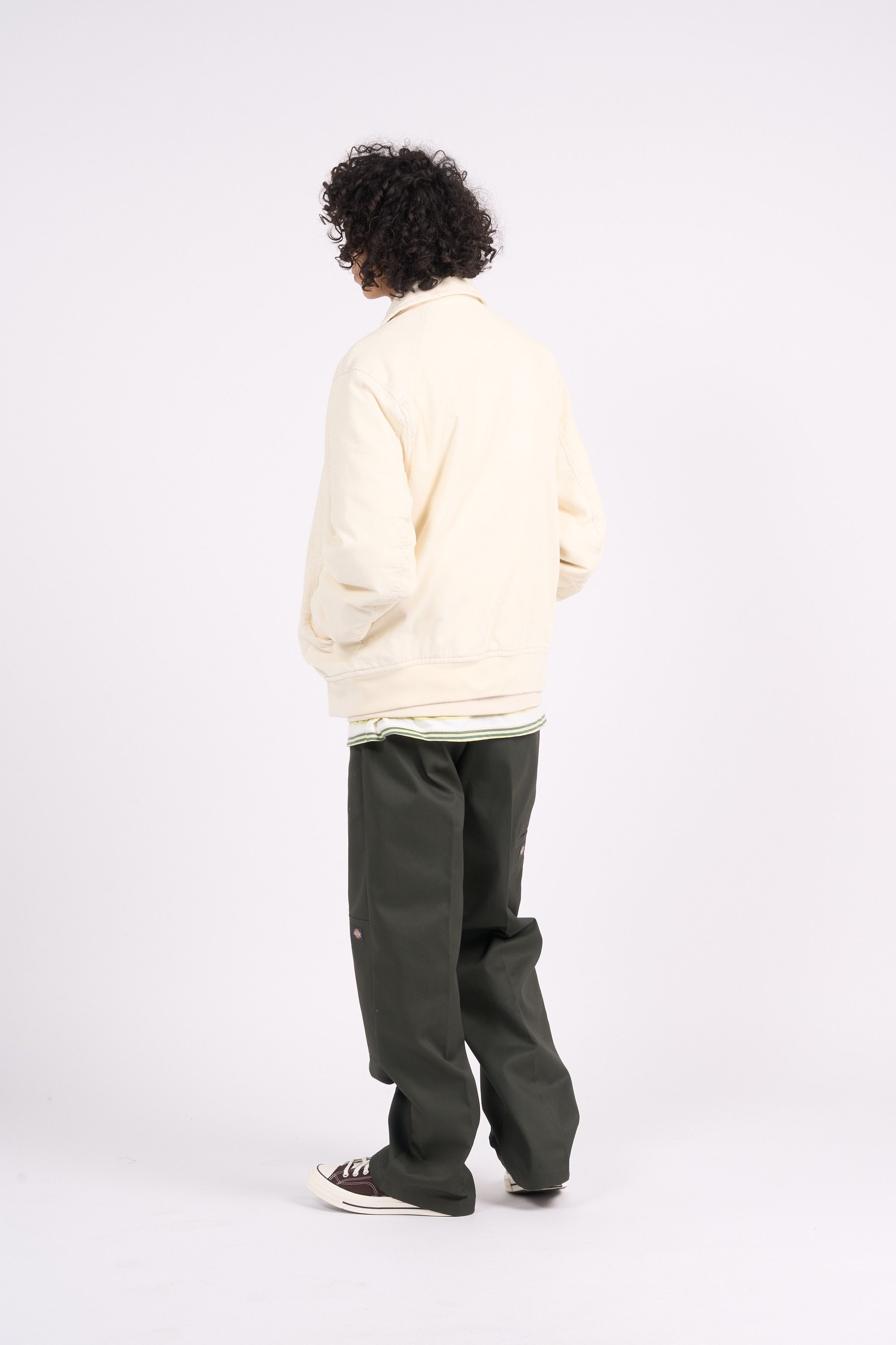DICKIES Sweatshirt OAKPORT QUARTER ZIP Beige