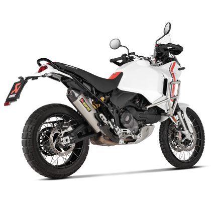 Silencieux Akrapovic Titane embout carbone - Gris