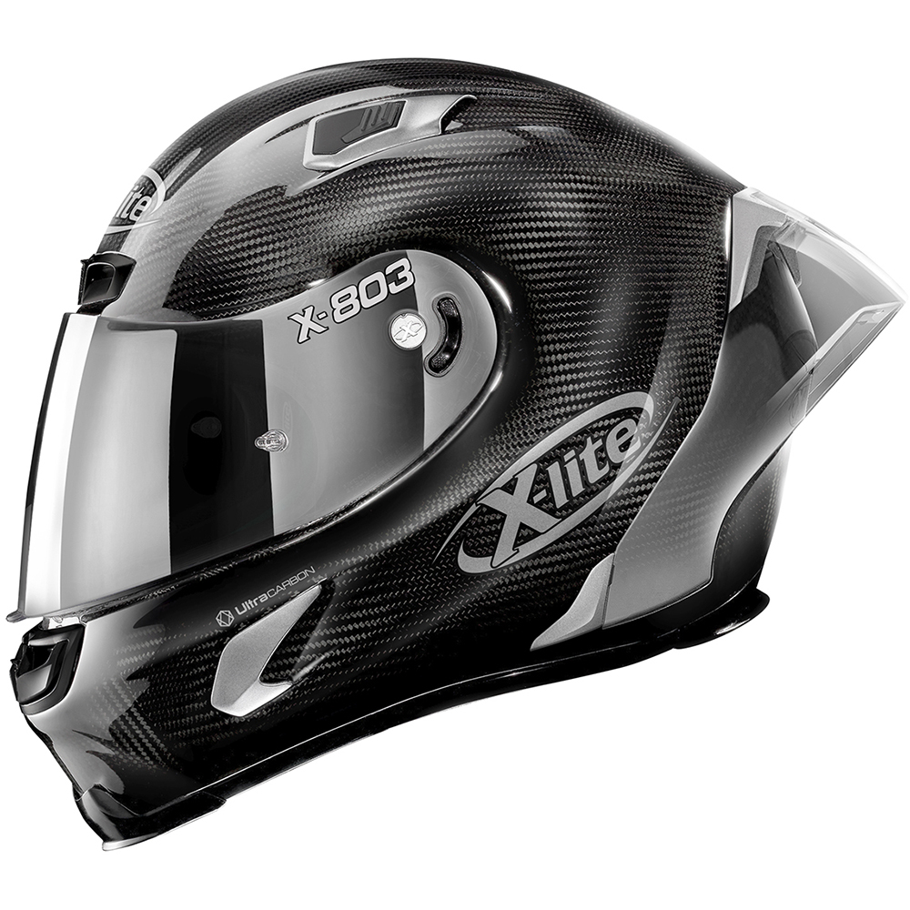 X-lite - Casque X-803 RS Ultra Carbon Silver Edition Noir / Argent