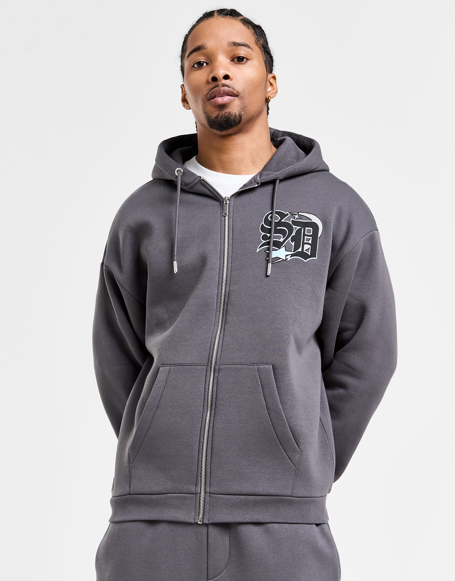 Supply & Demand Sweat à Capuche Zippé Darted Homme