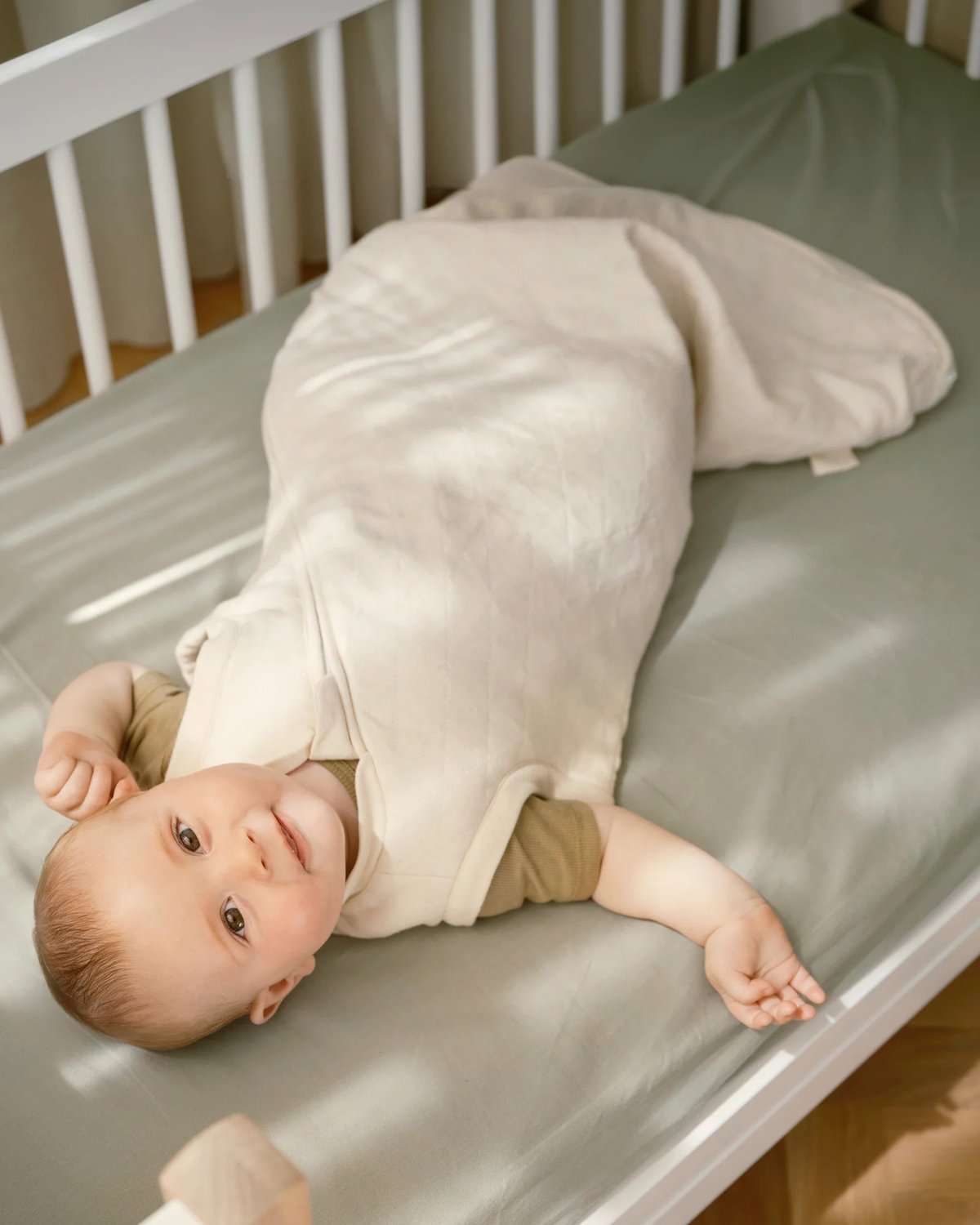 Nattpose Baby / Vektsovepose – Øk. Bomull | Weighted sleeping bag