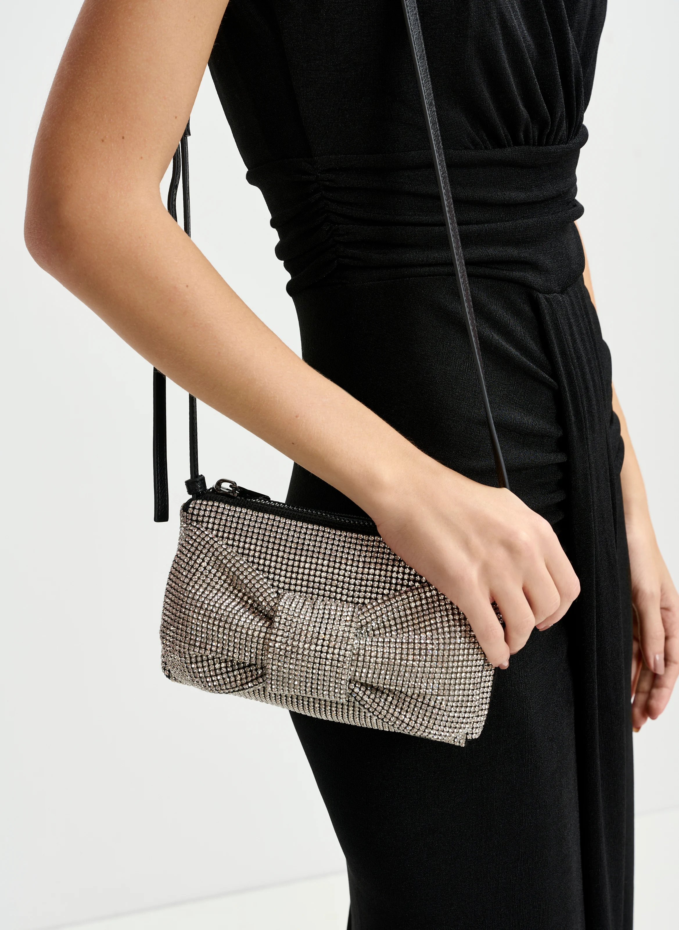 GILLO - Sac bandoulière à strass | Noir