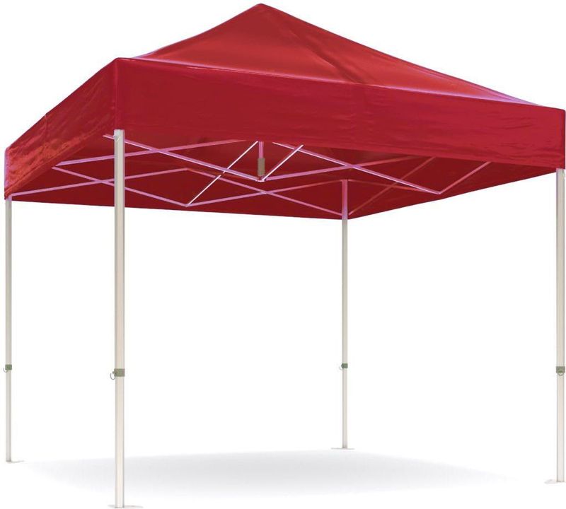 Easy up - Partytent - Rood - 3x3m - PVC gecoat polyester
