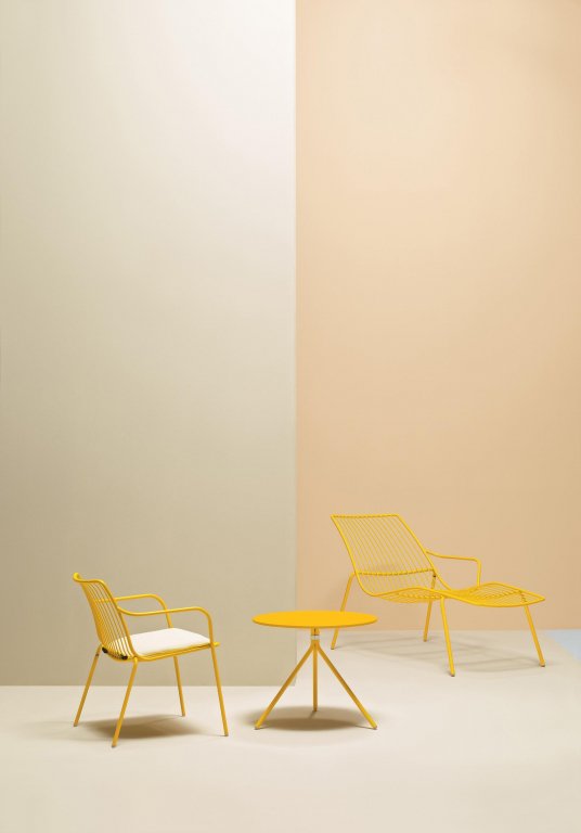 Pedrali Nolita fauteuil geel