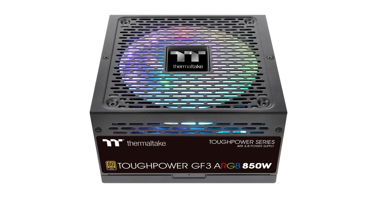 ThermaltakeToughpower GF3 ARGB Gold modulaire 850 watt voeding   (Zwart, 4x PCIe)