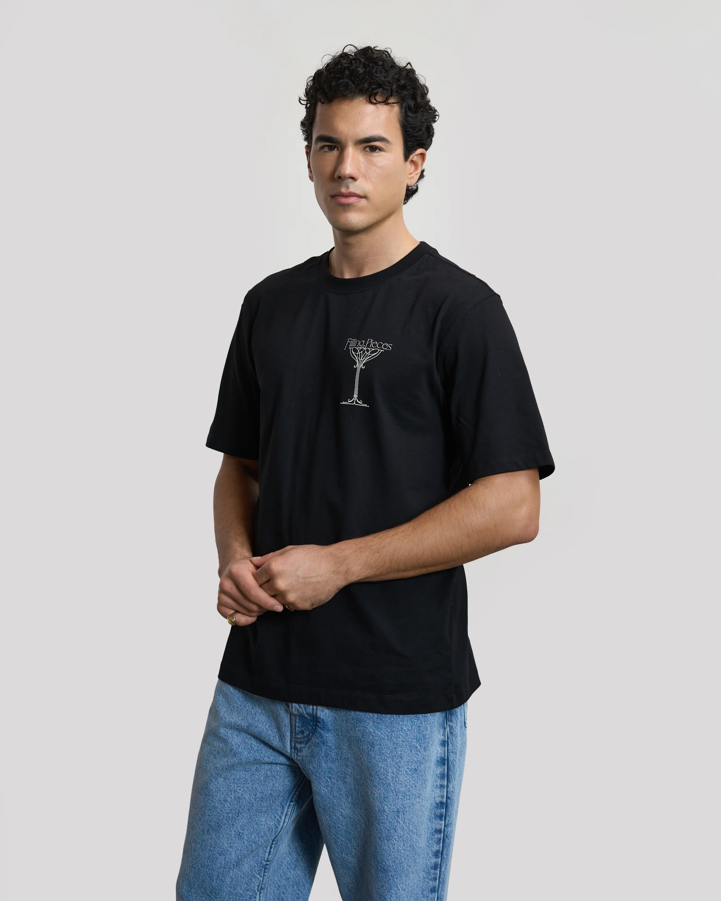 T-shirt Champagne Black