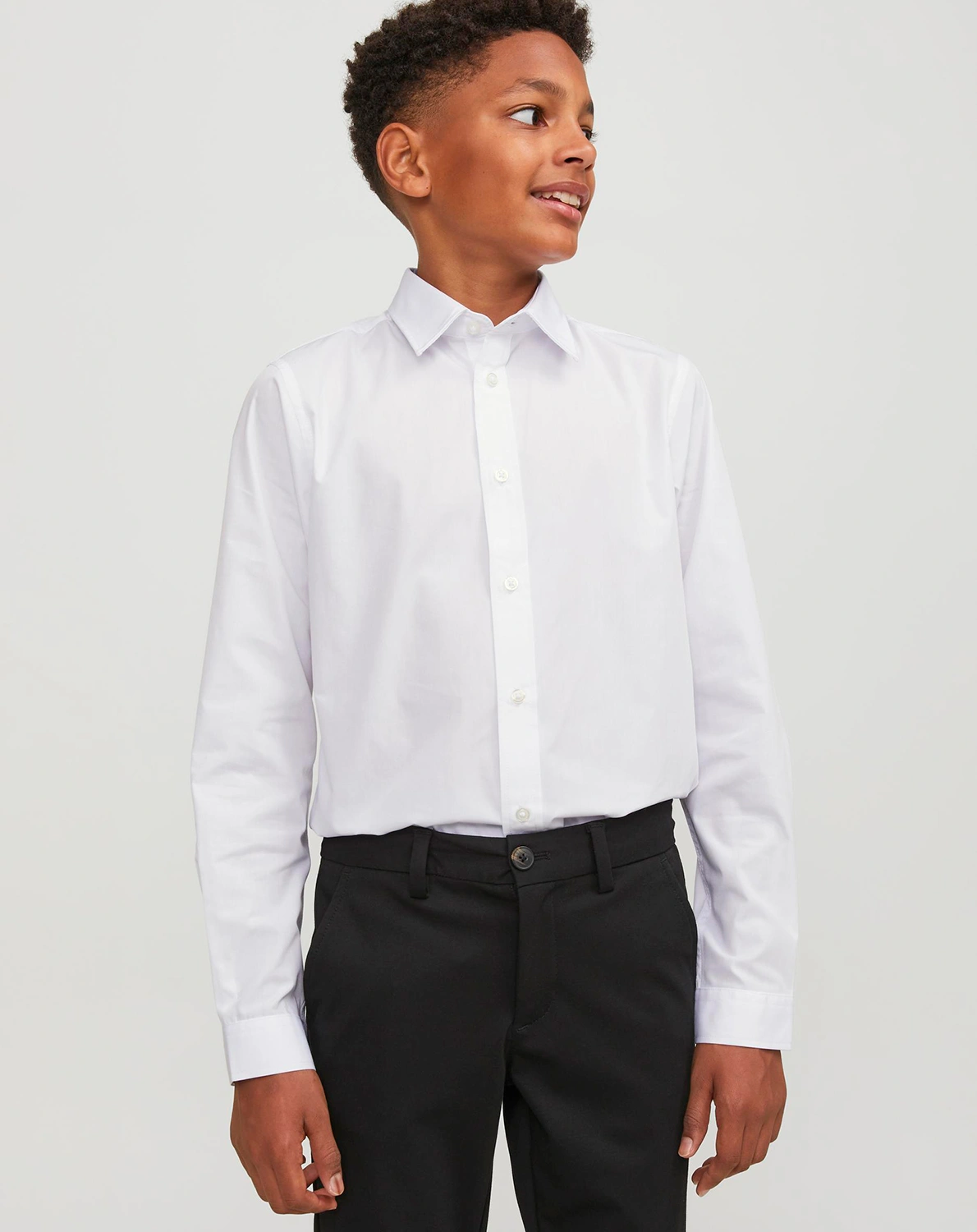 Langarm-Hemd JJJOE TC in white