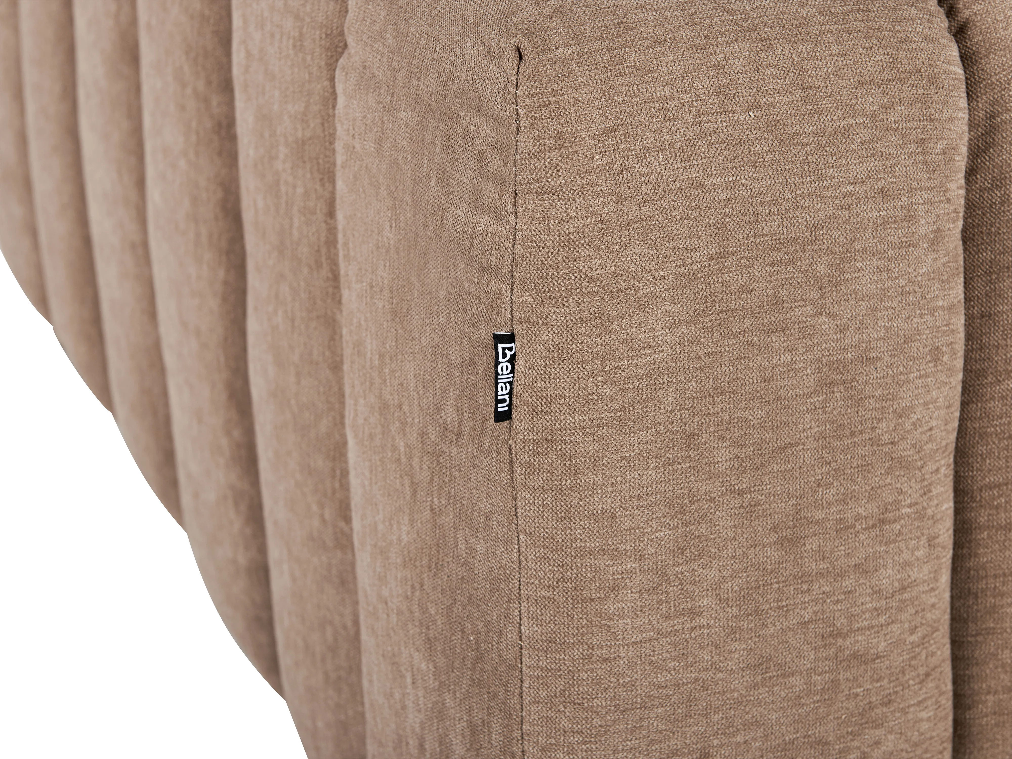 Linkszijdige chaise longue LANNILS Stof Lichtbruin