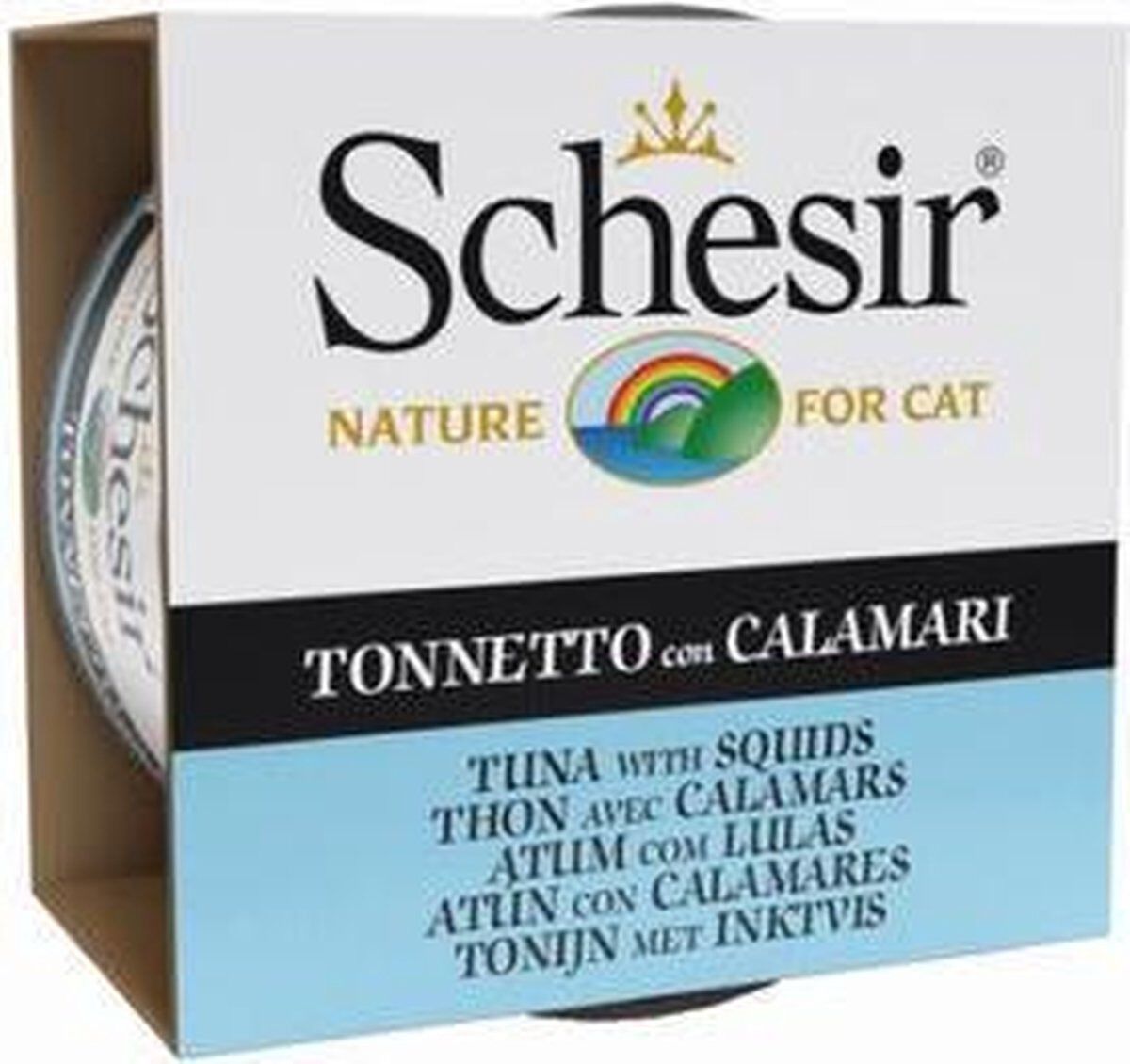 Schesir - Kattenvoer - 85 Gram - inktvis, tonijn