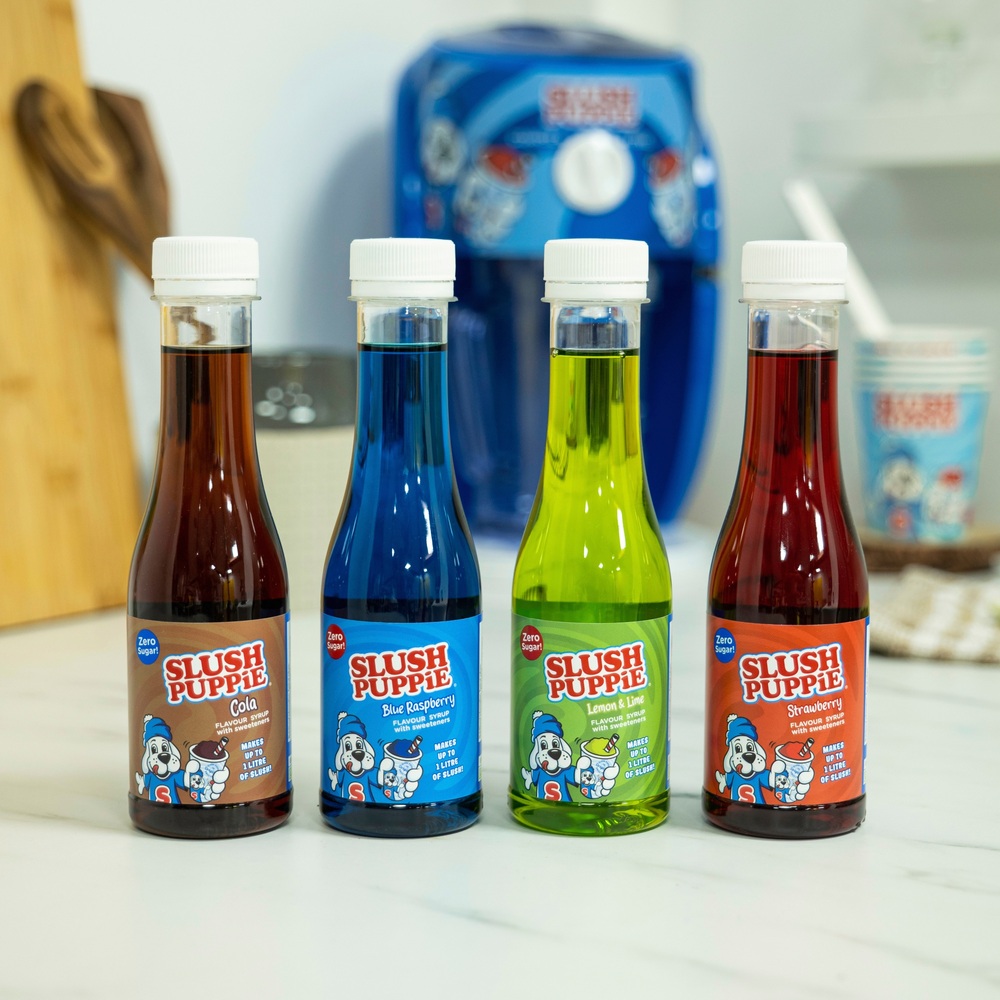 Slush Puppie Zero Sugar Slushie 4er-Pack Sirup-Set