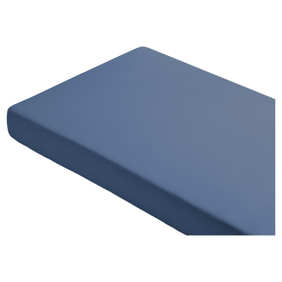 Hoeslaken Jersey Blauw