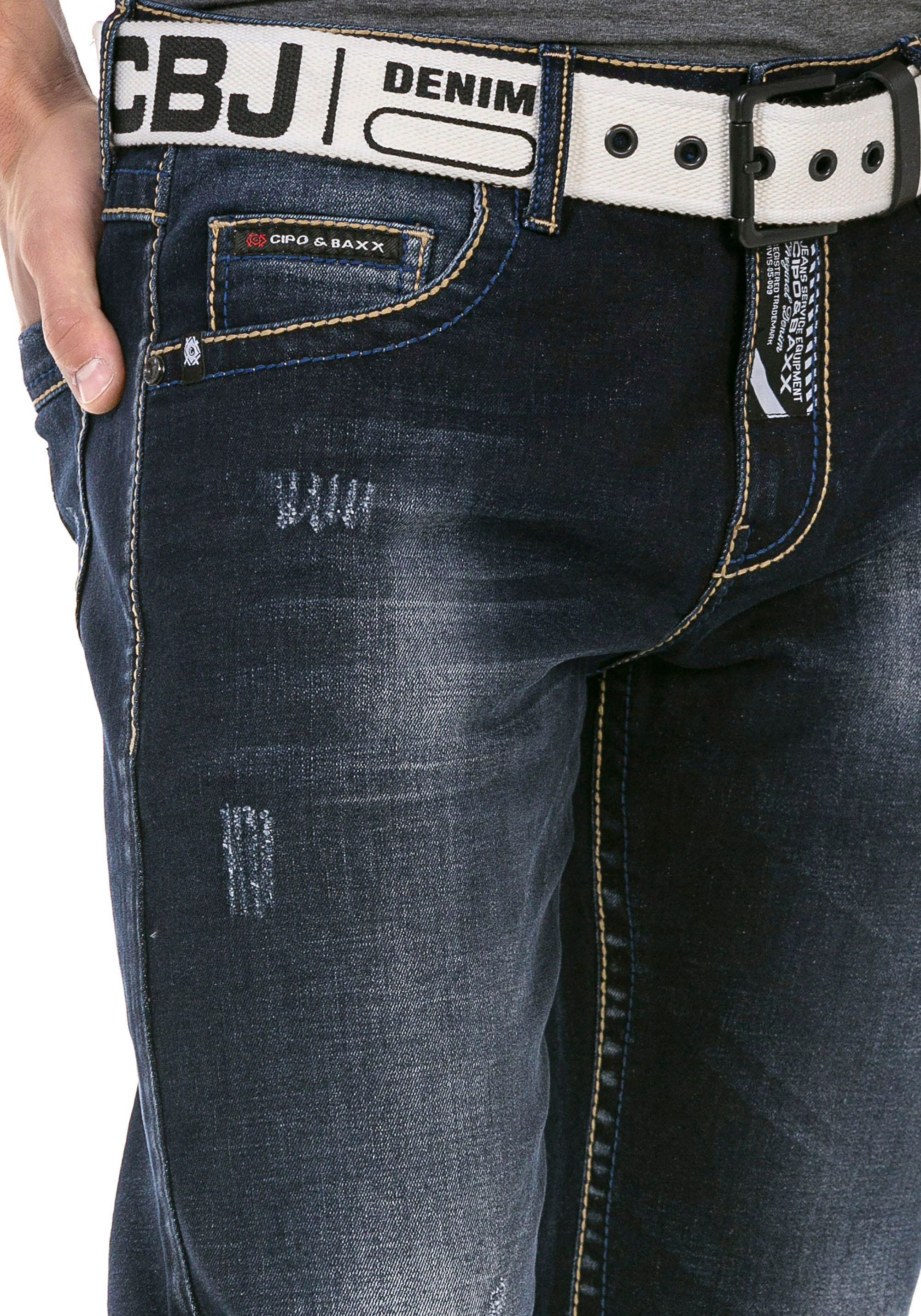 Cipo & Baxx Regular-fit-Jeans , mit markanter Waschung
