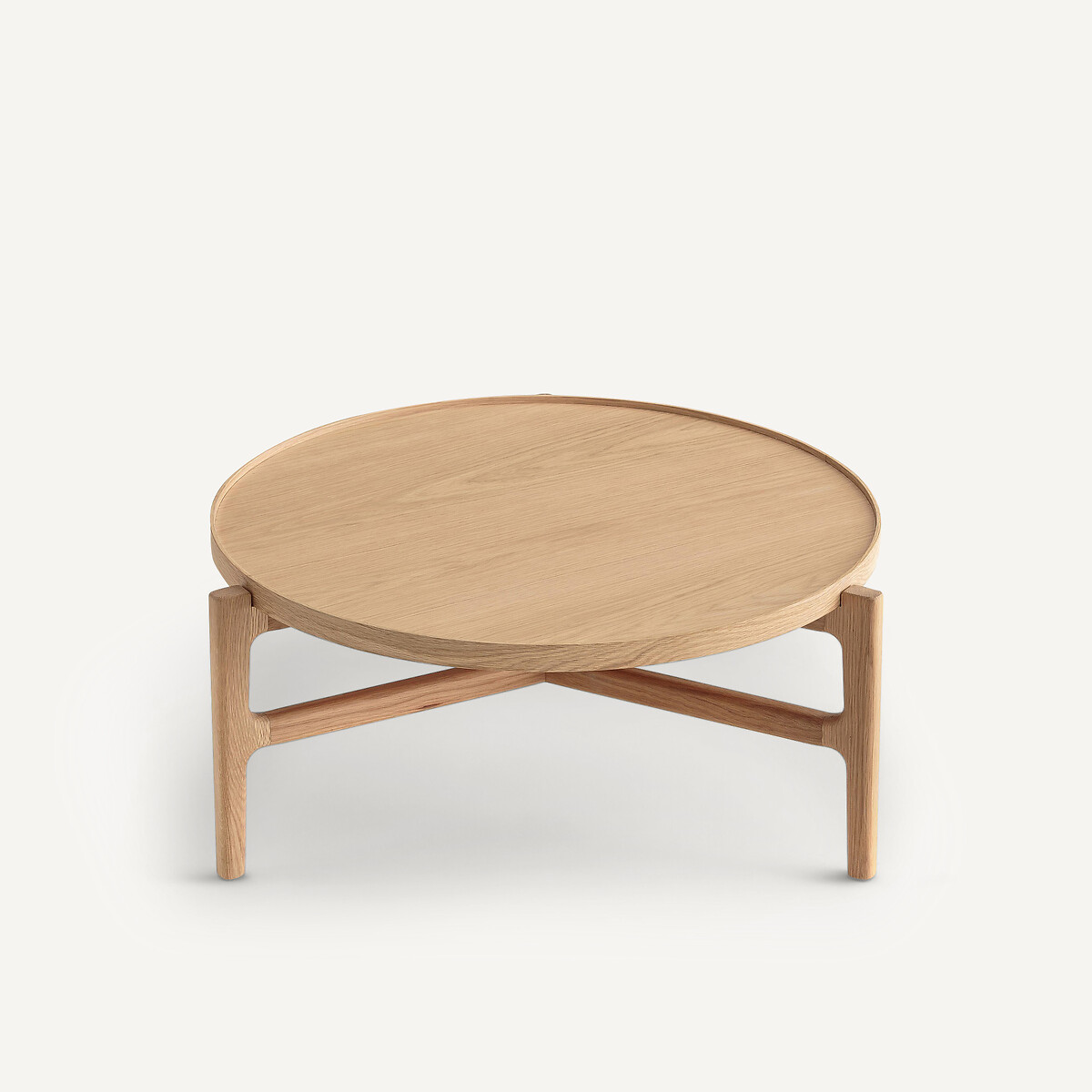 AM.PM<br>Mesa de centro, diâmetro 94 cm, folheado a carvalho, Alyasa