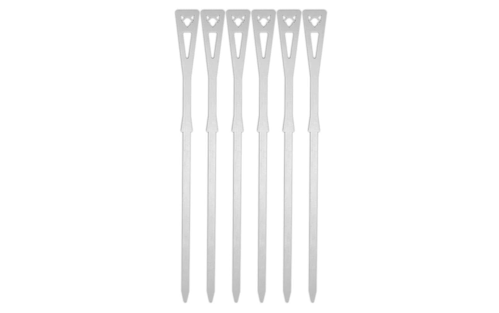 Grillspiess Set kurz, 6 StückGrillspiesse aus hitzebeständigem Edelstahl