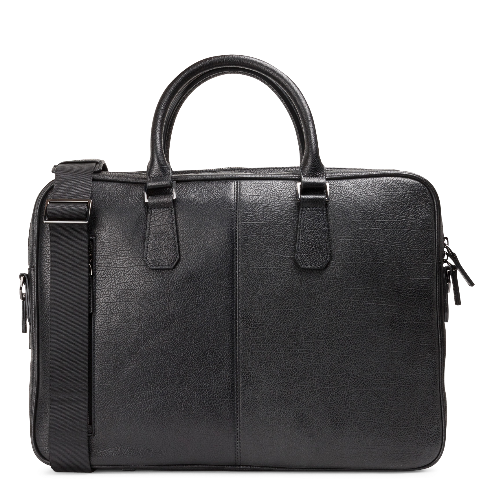 Porte document en cuir | Noir