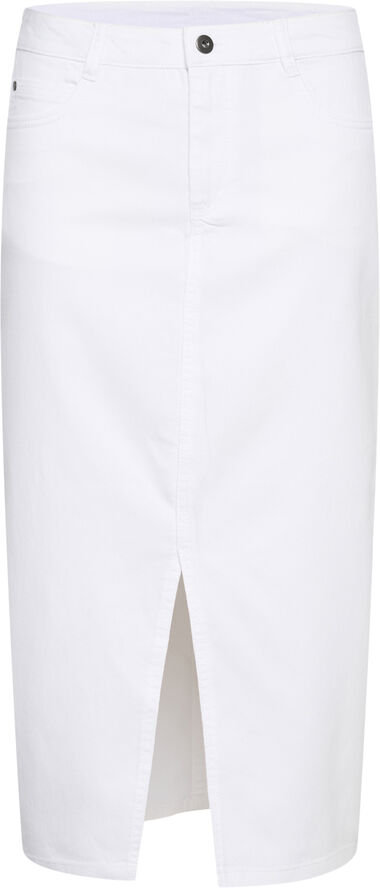 Kaffe KAzelina Long Denim Skirt Chalk