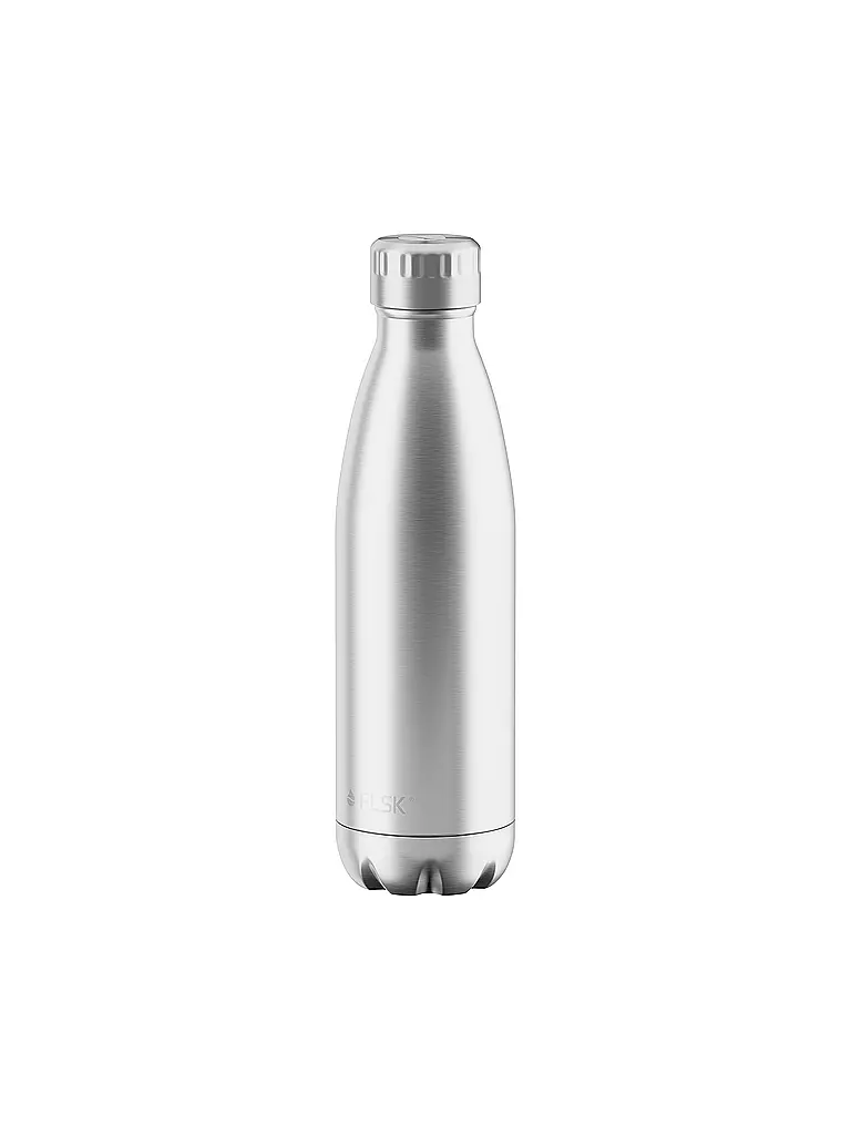 FLSK Isolierflasche - Thermosflasche 0,5l Edelstahl Stainless silber