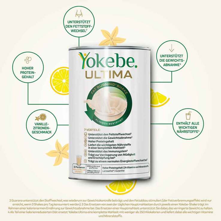 Yokebe Ultima Fat Burning Shake Pulver NF, 400 g