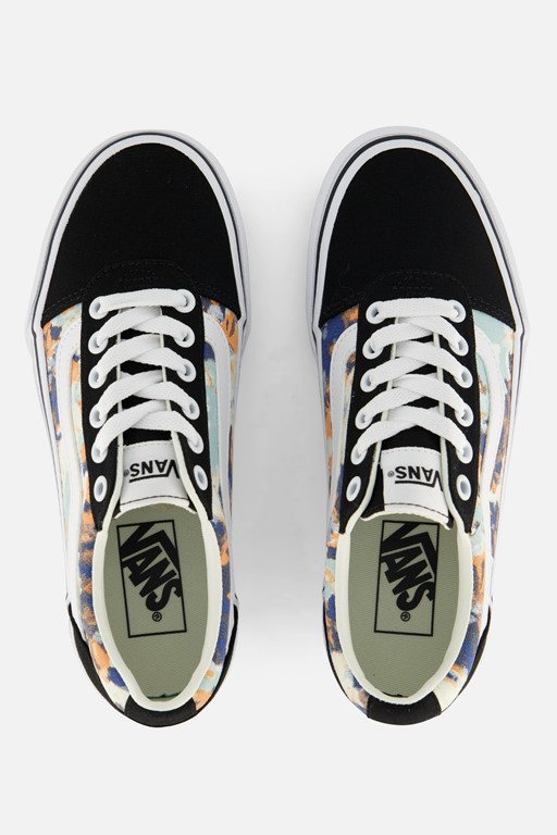 Vans Ward Stripe Floral Sneakers zwart Canvas